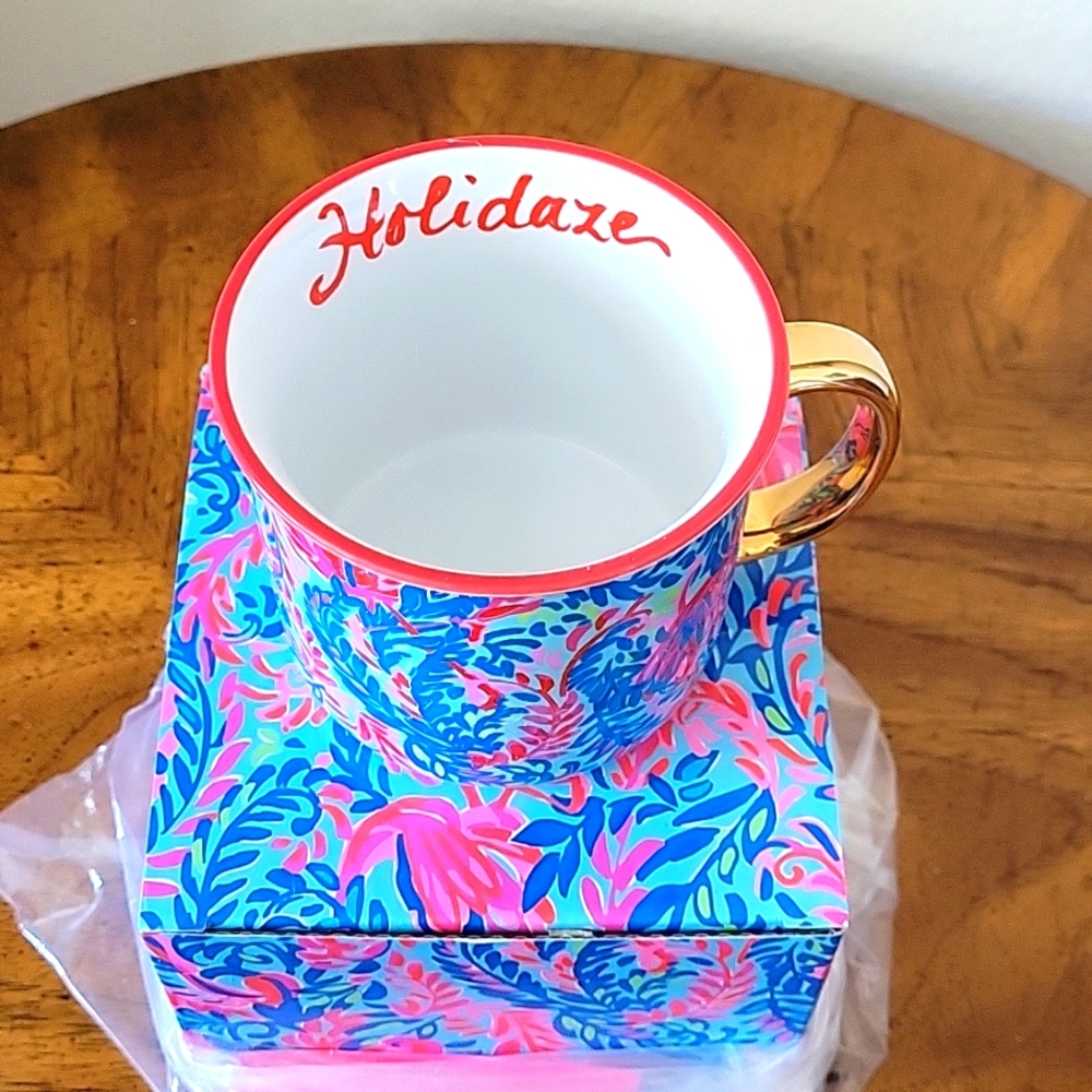 Lilly Pulitzer Ceramic Mug Holidaze, 13 fl. oz, NWT